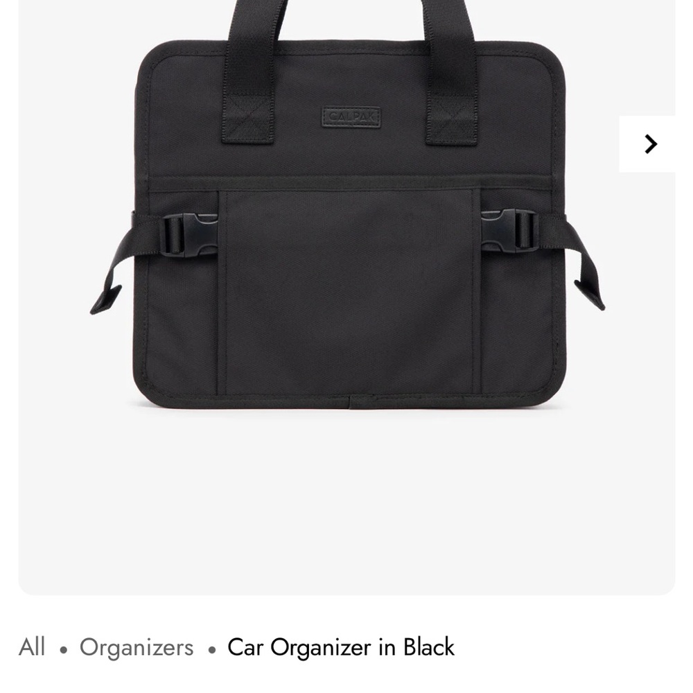 Calpak Black Car Organizer